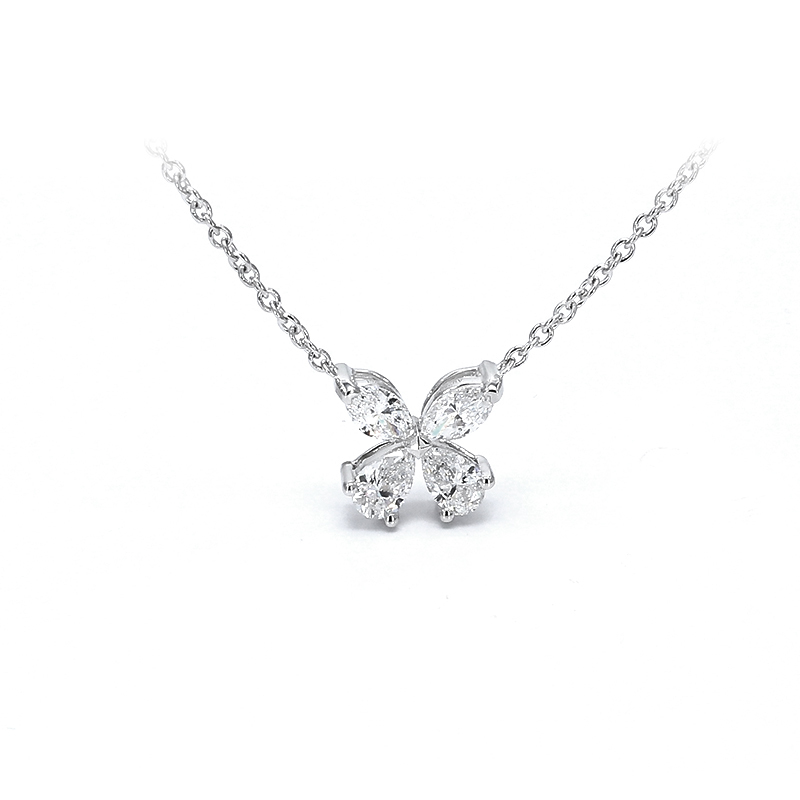 Butterfly-Inspired Diamond Necklace