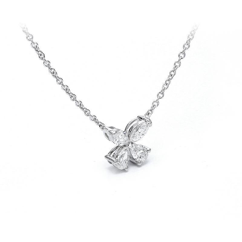 Butterfly-Inspired Diamond Necklace