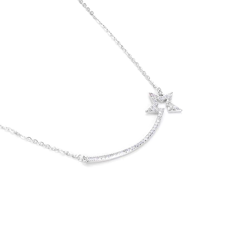 Shooting Star-Inspired Diamond Necklace