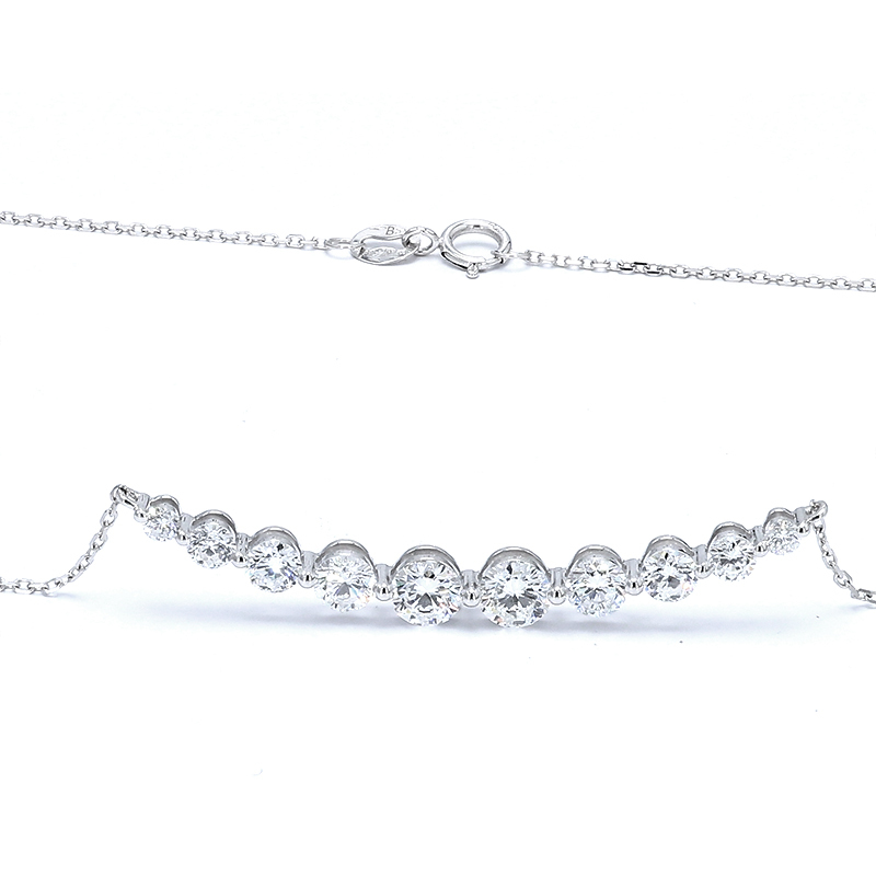 Smile Diamond Tennis Necklace