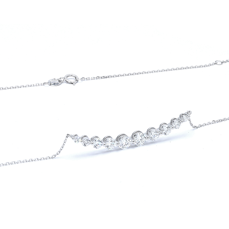 Smile Diamond Tennis Necklace