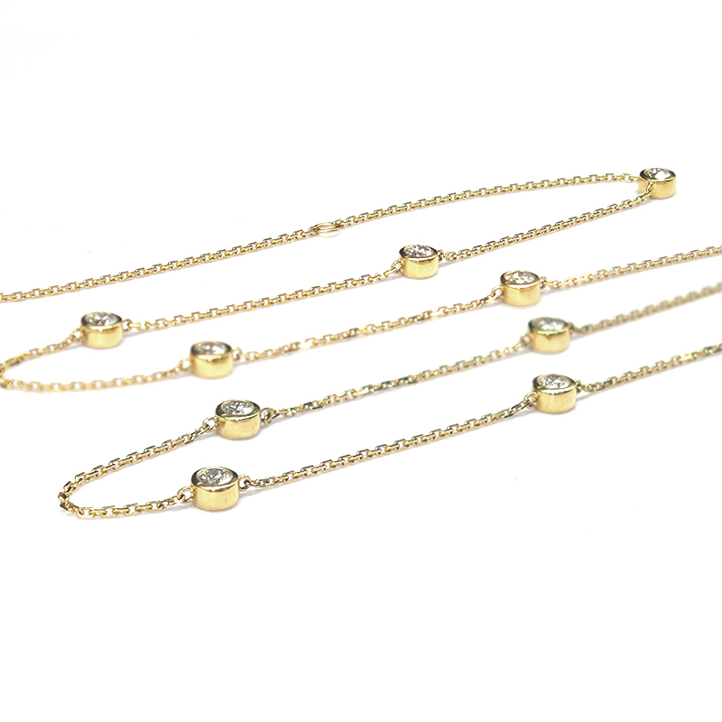 Starry Sky Bubble-Inspired Diamond Necklace