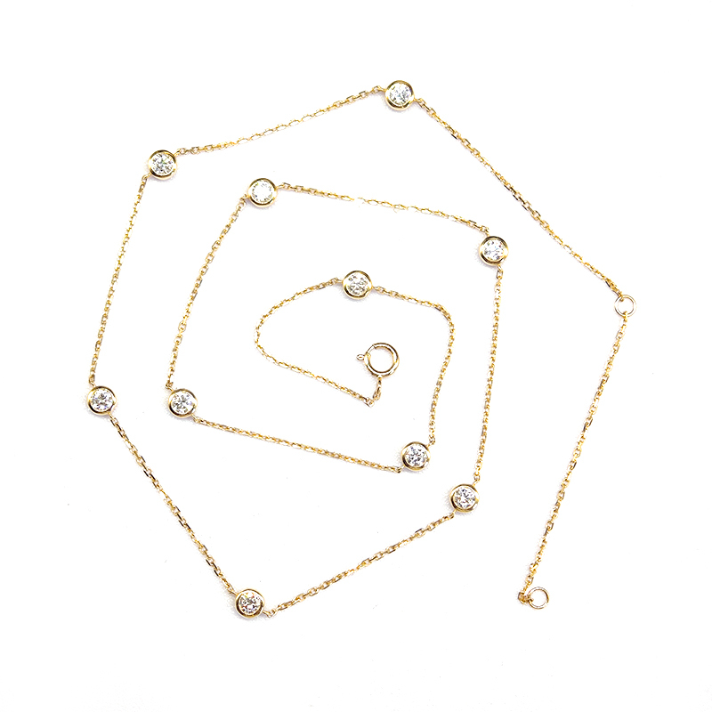Starry Sky Bubble-Inspired Diamond Necklace