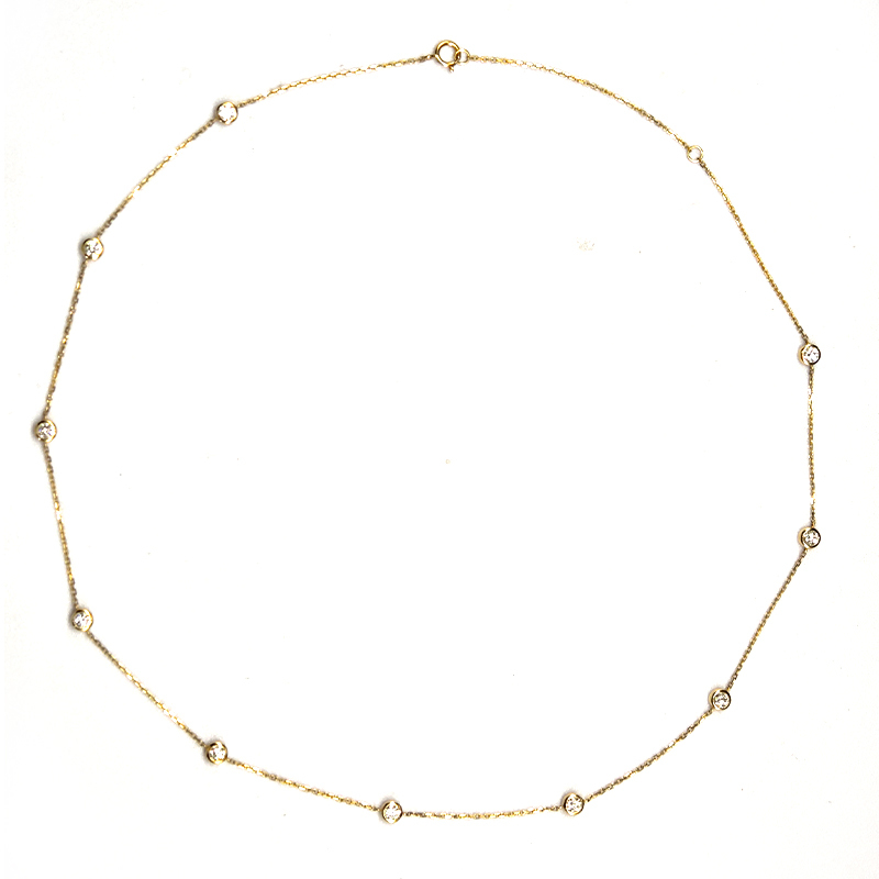 Starry Sky Bubble-Inspired Diamond Necklace