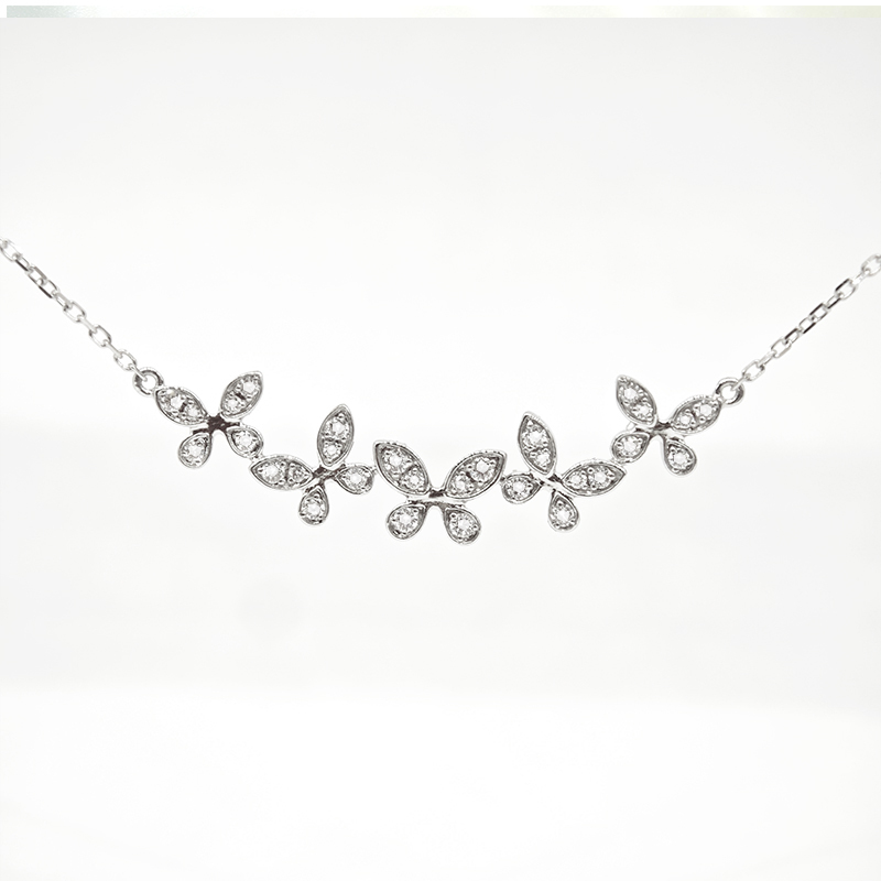 Butterfly-Inspired Diamond Necklace