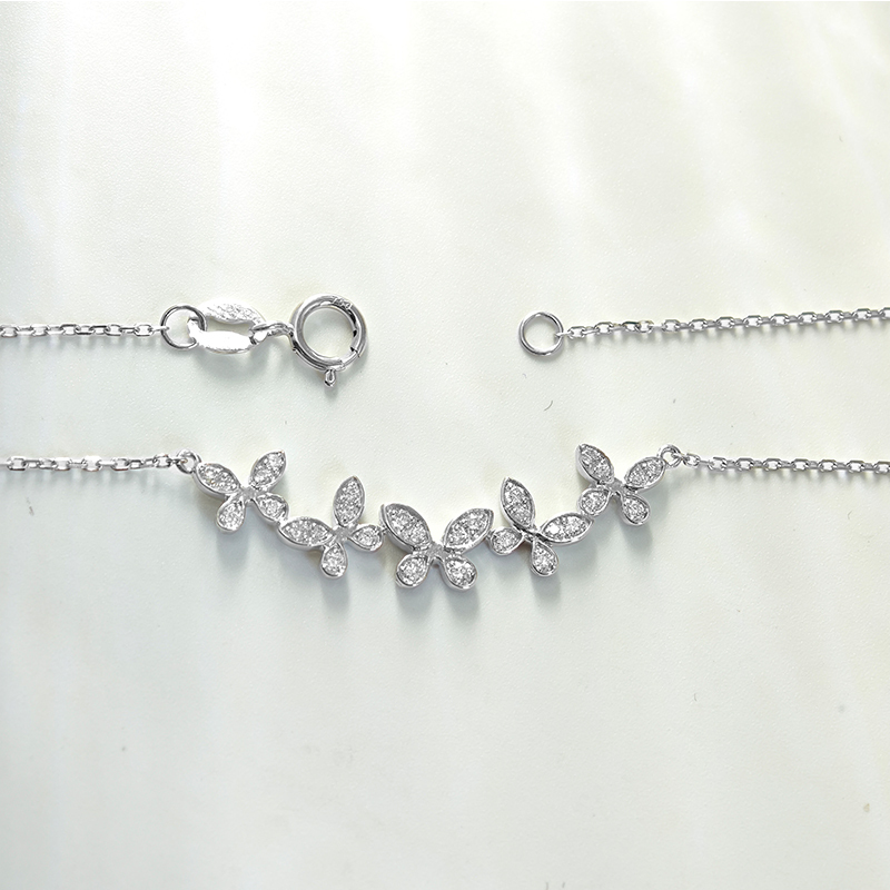 Butterfly-Inspired Diamond Necklace