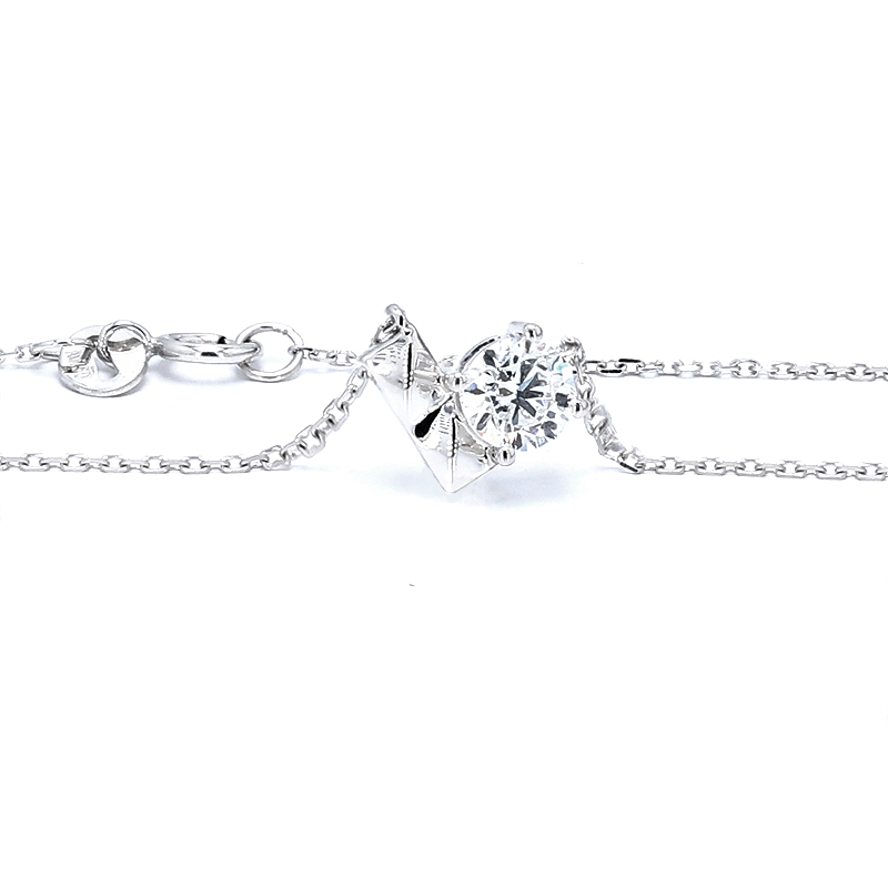 Heart-Inspired Diamond Necklace