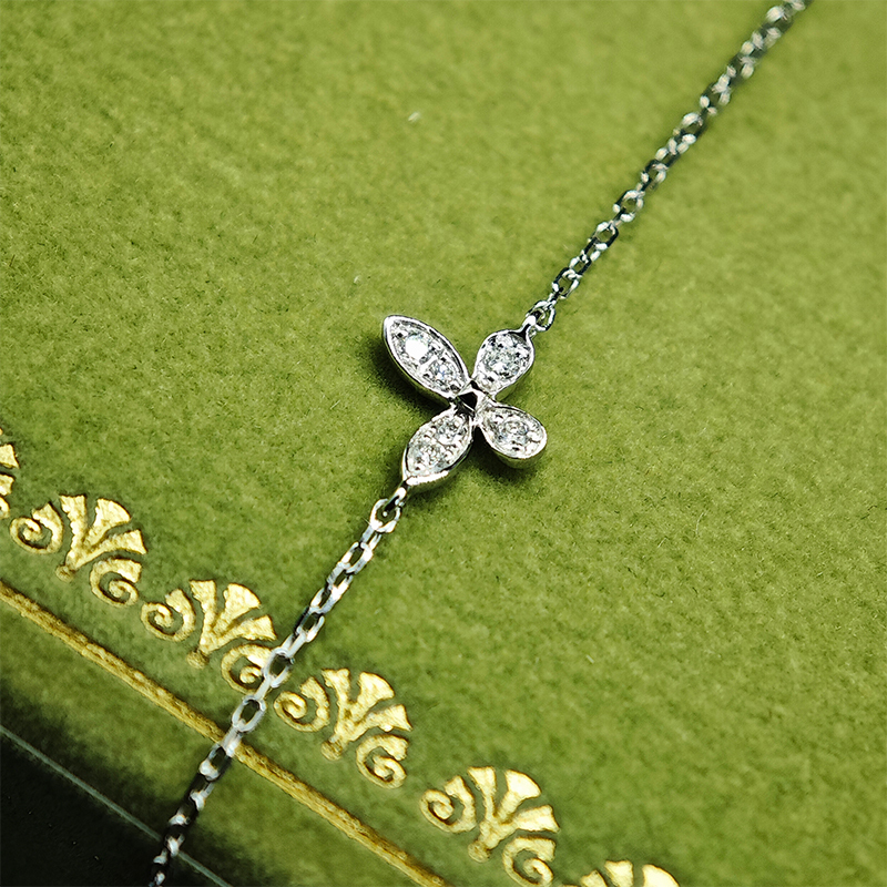 Butterfly-Inspired Diamond Necklace