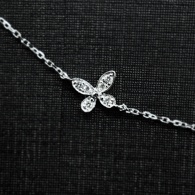 Butterfly-Inspired Diamond Necklace
