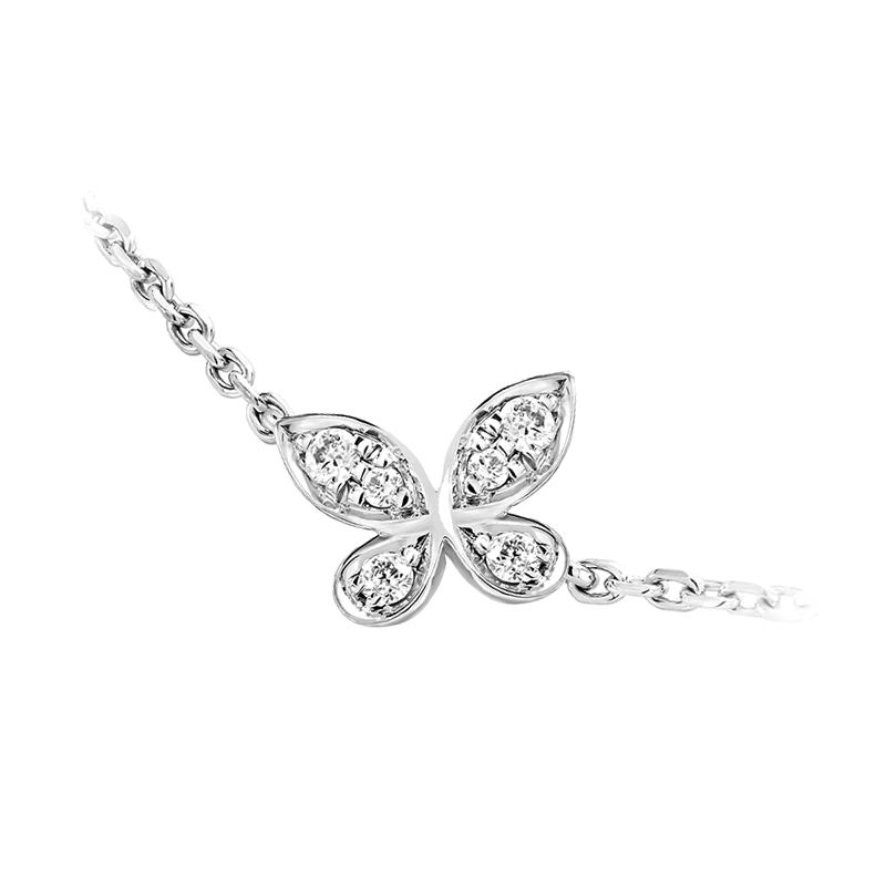 Butterfly-Inspired Diamond Necklace