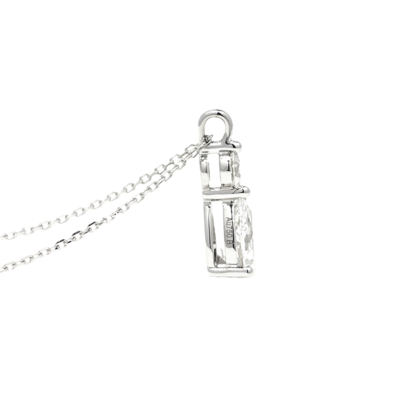 Pear-Cut Diamond Necklace