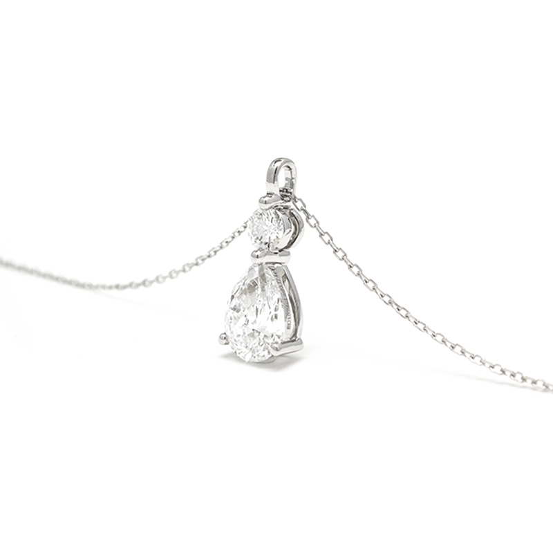 Pear-Cut Diamond Necklace