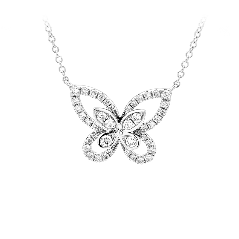 Bow-Inspired Diamond Necklace
