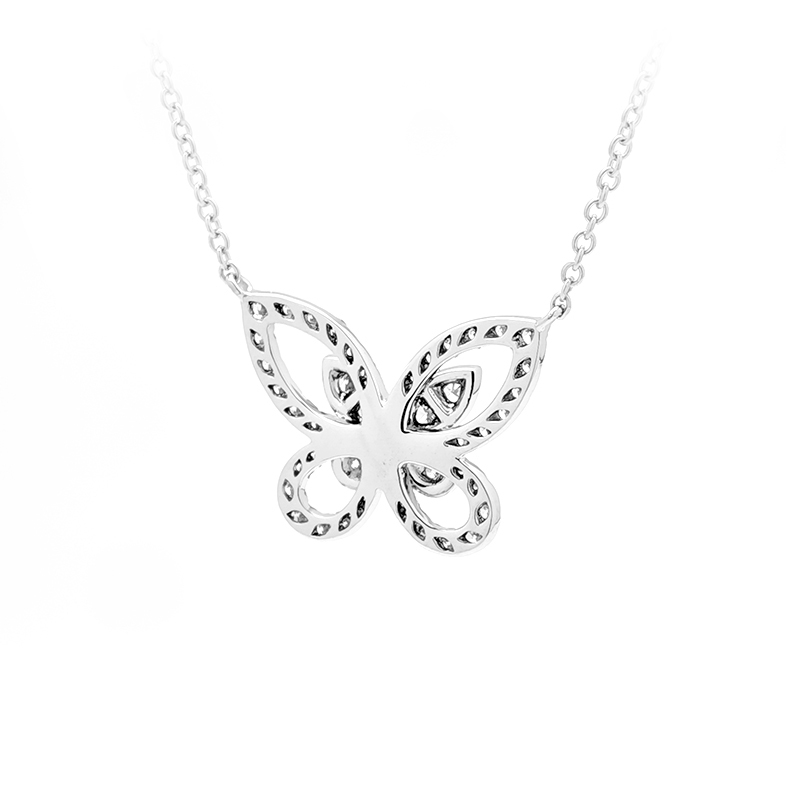 Bow-Inspired Diamond Necklace