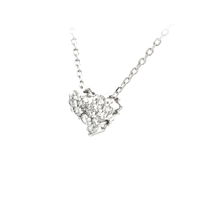 Heart-Inspired Diamond Necklace