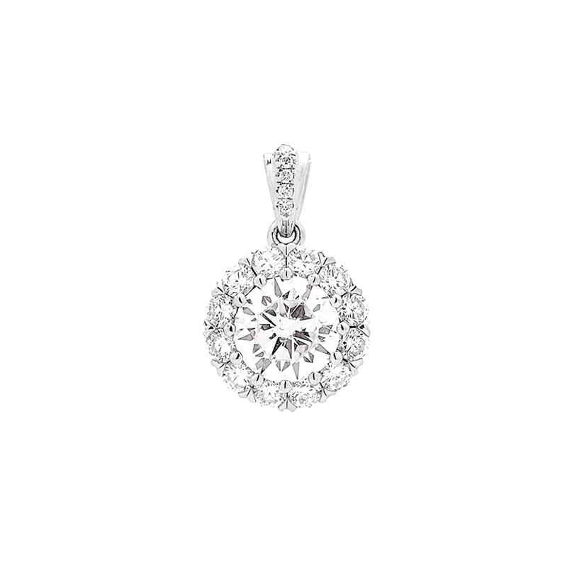 Snowflake Sparkling Lab Diamond Pendant