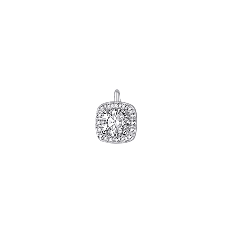 Cushion Halo Lab Diamond Pendant