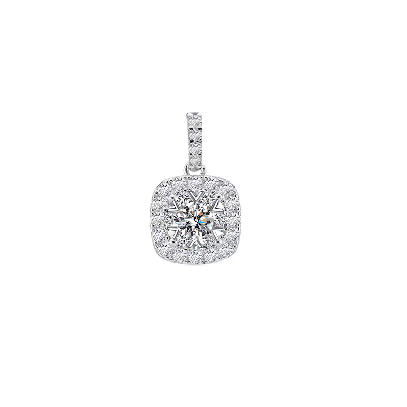 Cushion Halo Lab Diamond Pendant