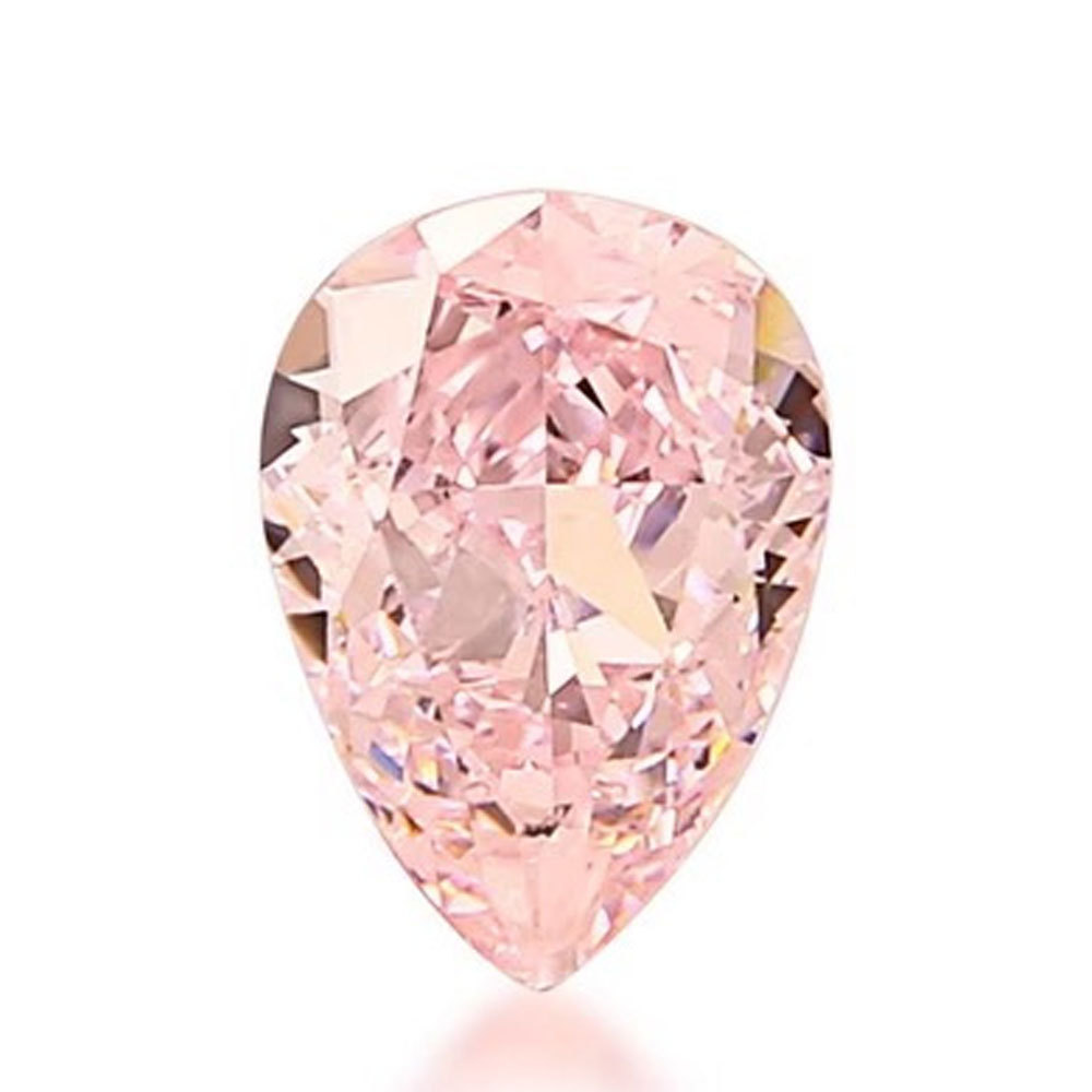 Pear Shaped CVD & HPHT Pink Lab Grown Diamond