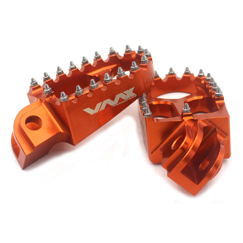 thumbnail image 2 of Blue Aluminum Foot Pegs Footrests For KTM SX, SXF, EXC, EXCF, XC, XCF, XCW, XCFW Models 2 of 5