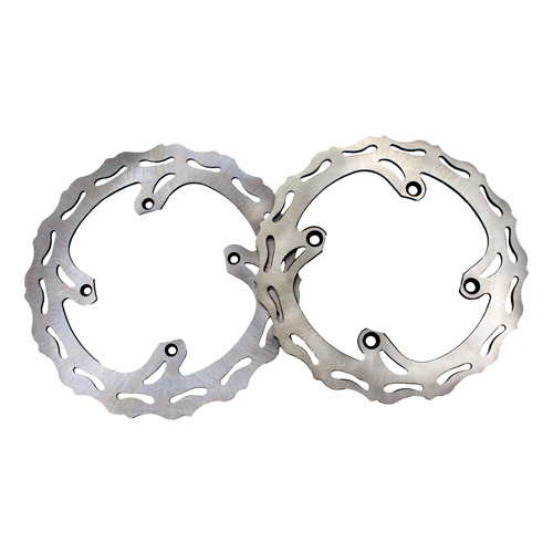 Front 250MM Rear 240MM Disc With Rear Sprocket Red Fit SUZUKI RMZ