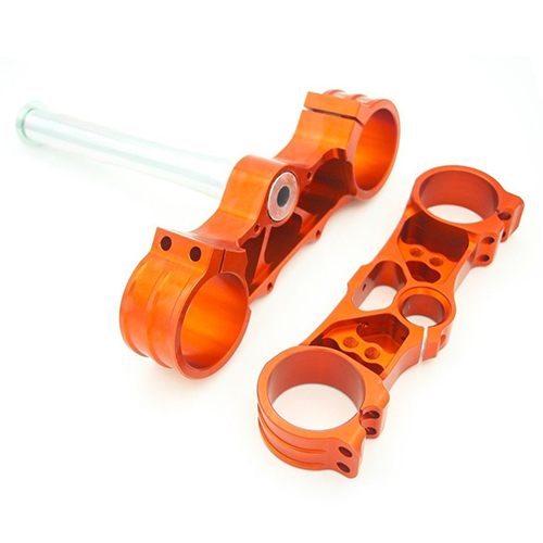 CNC Billet Triple Trees Clamp Compatible with KTM SX EXC XCW 125-530CC 2003-2013 Orange