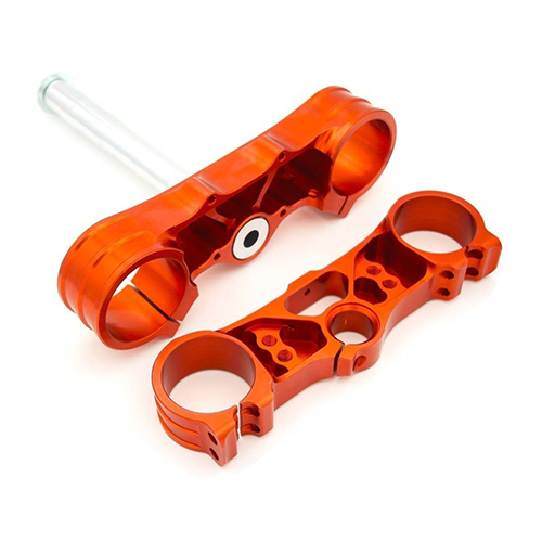CNC Billet Triple Trees Clamp Compatible with KTM SX EXC XCW 125-530CC 2003-2013 Orange