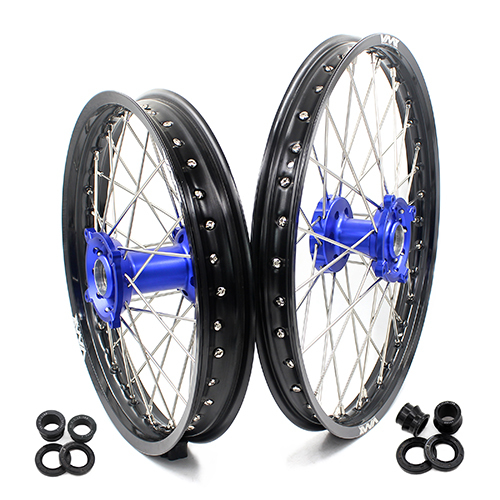 VMX 21/18 Enduro Wheels Rims Set Fit SHERCO  SER & SEF (All) Blue Hub
