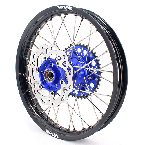 VMX Enduro Wheels Set 21/18 Fit HUSQVARNA TE/TC FE/FC 2014-2023 Blue Hub With Disc