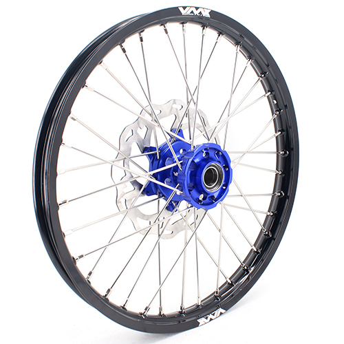 VMX Enduro Wheels Set 21/18 Fit HUSQVARNA TE/TC FE/FC 2014-2023 Blue Hub With Disc