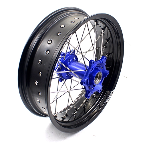 VMX 3.5/5.0 Motorcycle Supermoto Dirt bike Wheels Rims Set Fit HUSQVARNA TE TC FE FC 2014-2024 Blue Hub