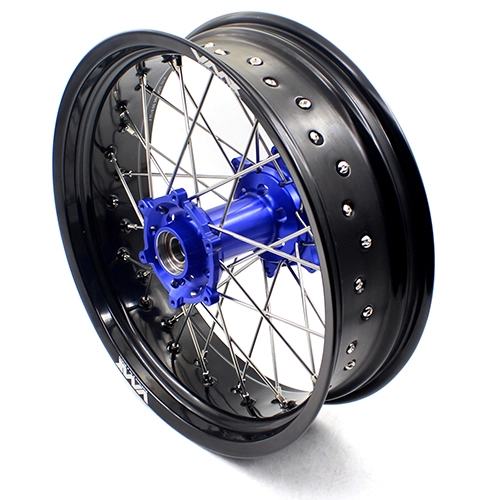 VMX 3.5/5.0 Motorcycle Supermoto Dirt bike Wheels Rims Set Fit HUSQVARNA TE TC FE FC 2014-2024 Blue Hub