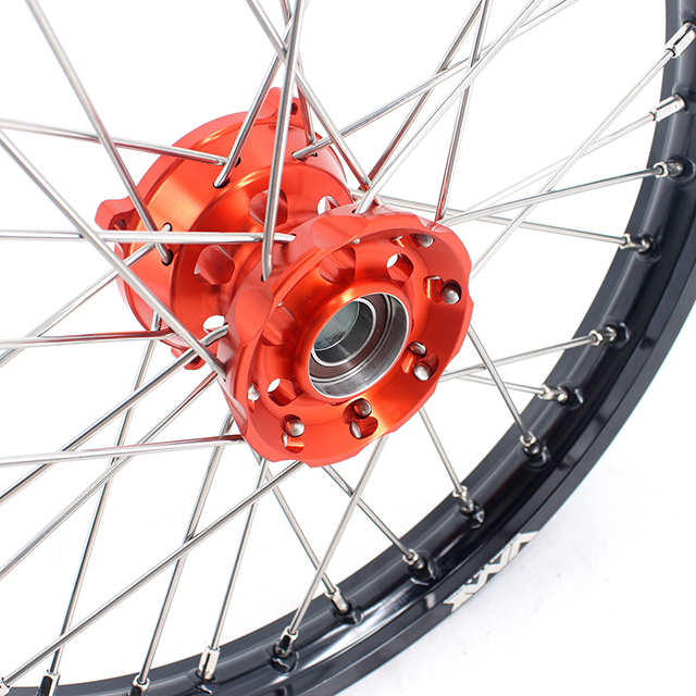 VMX 17/14 Kid's Small Wheel Compatible with KTM SX 85 Orange Hub 2003-2020