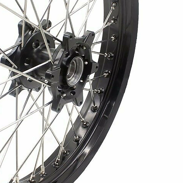 VMX 2.5*19"/4.25*17" Supermoto Cush Drive Wheel Set Compatible with KTM950/990 Black