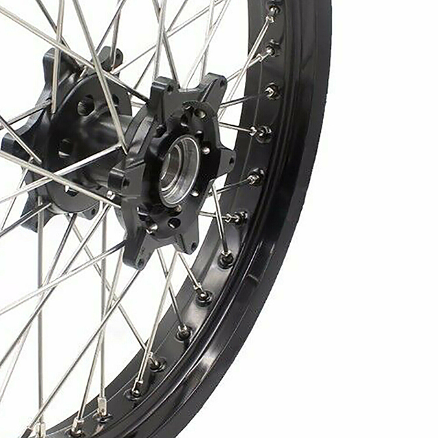 VMX 2.5*19"/4.25*17" Supermoto Cush Drive Wheel Set Compatible with KTM950/990 Black