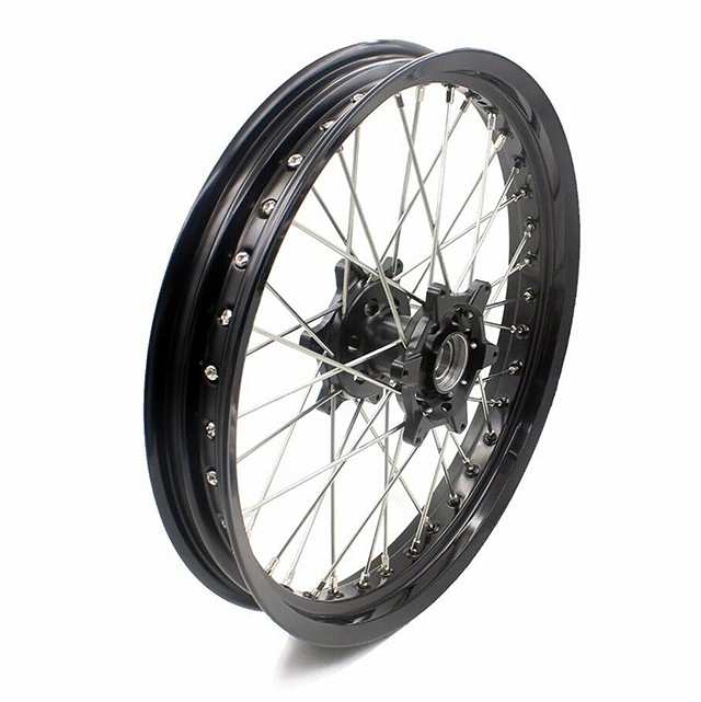 VMX 2.5*19"/4.25*17" Supermoto Cush Drive Wheel Set Compatible with KTM950/990 Black