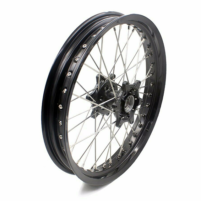 VMX 2.5*19"/4.25*17" Supermoto Cush Drive Wheel Set Compatible with KTM950/990 Black