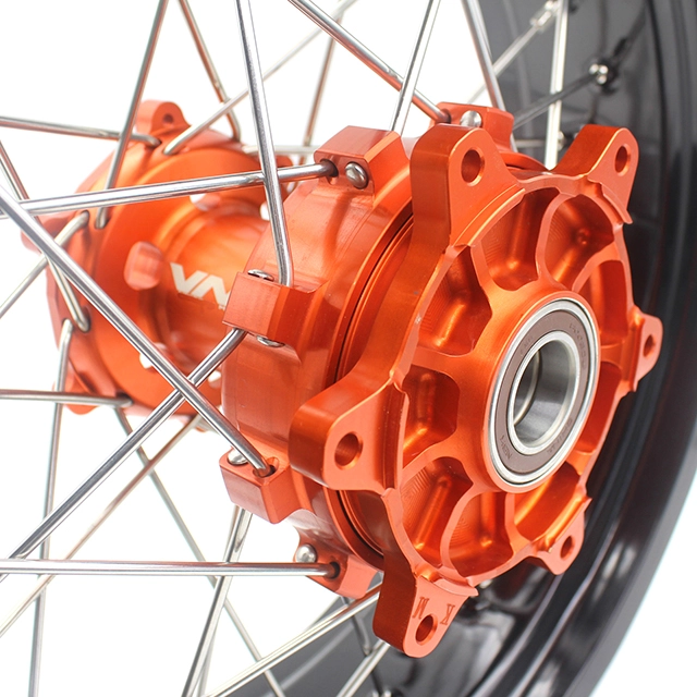 VMX 3.5/5.0 Motorcycle Supermoto Cush Drive Wheel Fit KTM690 ENDURO R SMC Orange Hub