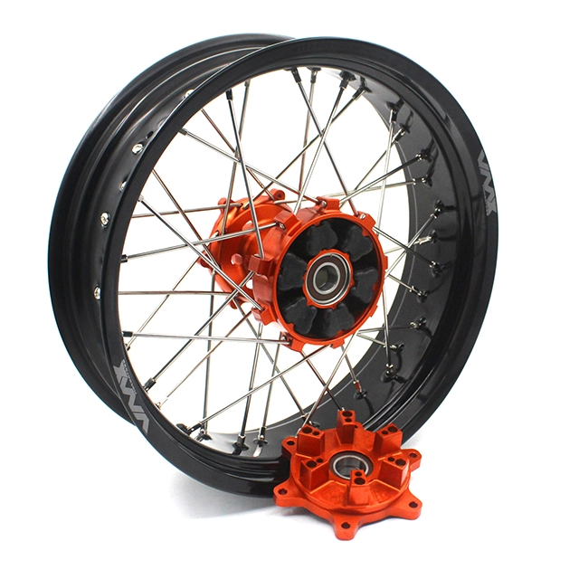 VMX 3.5/5.0 Motorcycle Supermoto Cush Drive Wheel Fit KTM690 ENDURO R SMC Orange Hub