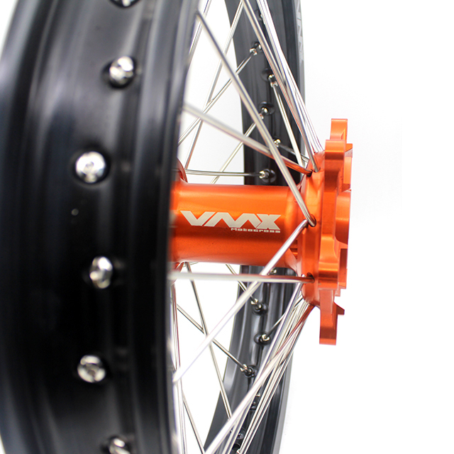 VMX Rear Wheel 2.15*19 Compatible with KTM EXC SX 125 Orange Hub 2000-2021