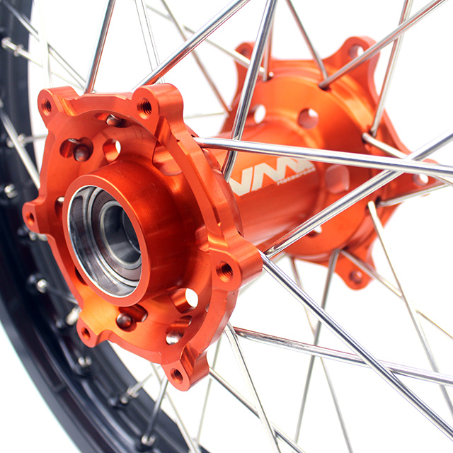 VMX Rear Wheel 2.15*19 Compatible with KTM EXC SX 125 Orange Hub 2000-2021