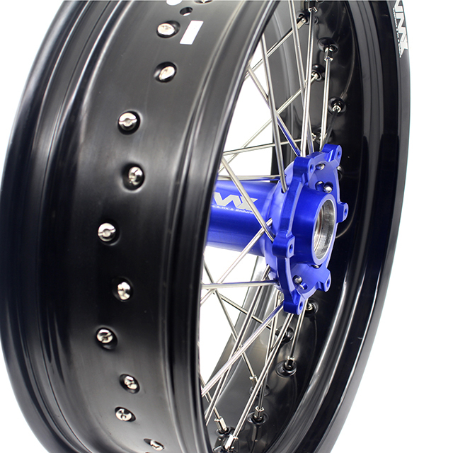 VMX 3.5/5.0 Motorcycle Supermoto Wheel Rim Compatible with KTM SX-F EXC-R XC-W Blue Hub
