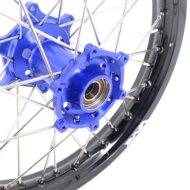 VMX 21/19 Motorcycle MX Off-road Wheels Rims Set Fit HUSQVARNA TE TC FE FC 2014-2023 Blue Hub