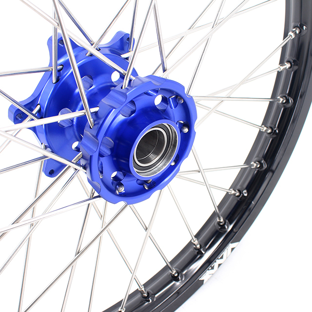 VMX 21/19 Motorcycle MX Off-road Wheels Rims Set Fit HUSQVARNA TE TC FE FC 2014-2023 Blue Hub