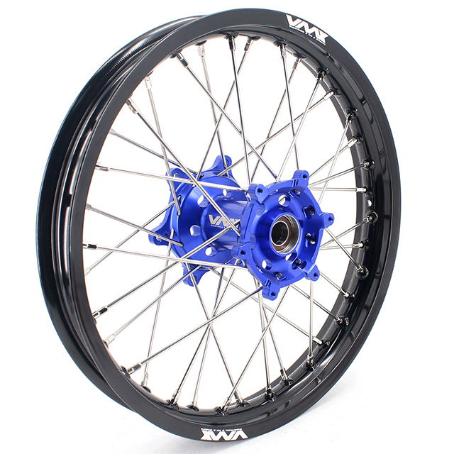 VMX 21/18 Enduro Motorcycle Wheels Rims Set Fit YAMAHA WR250F WR450F 2003-2018 Blue Hub