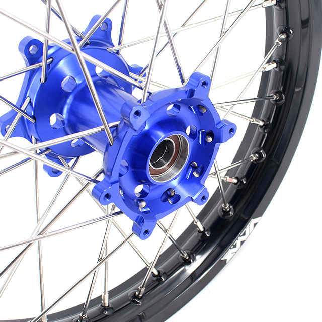 VMX 21/18 Enduro Motorcycle Wheels Rims Set Fit YAMAHA WR250F WR450F 2003-2018 Blue Hub