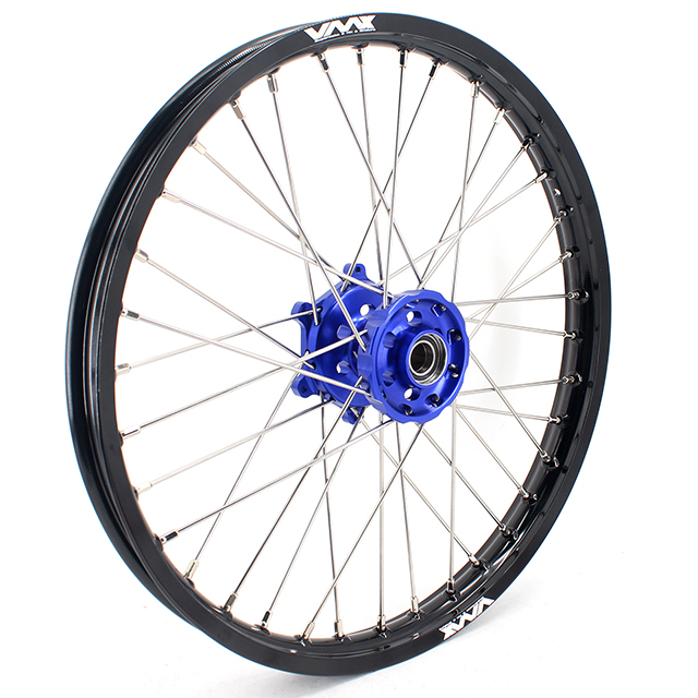 VMX 21/18 Enduro Motorcycle Wheel Rim Fit YAMAHA YZ250F YZ450F 2023 Blue Hub Black