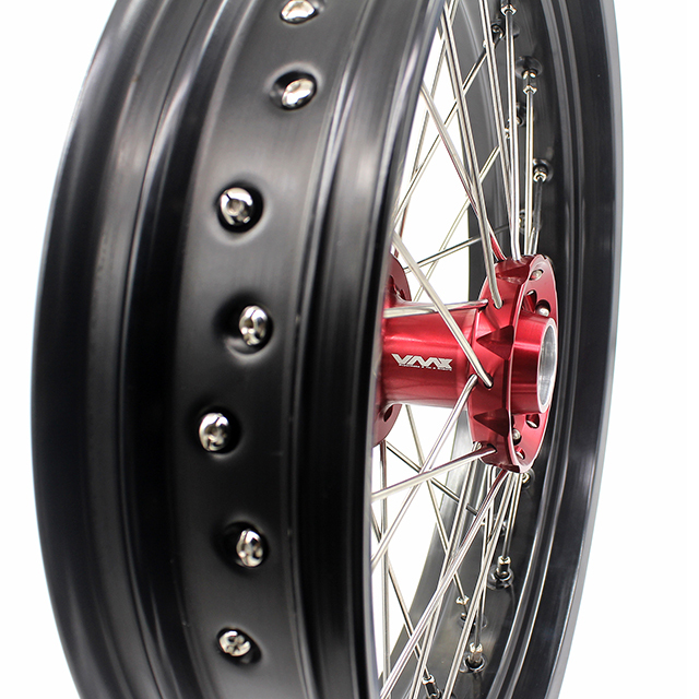 VMX 3.5/5.0 Motorcycle Supermoto Wheels Set Fit HONDA CRF250R CRF450R 2004-2013 Red