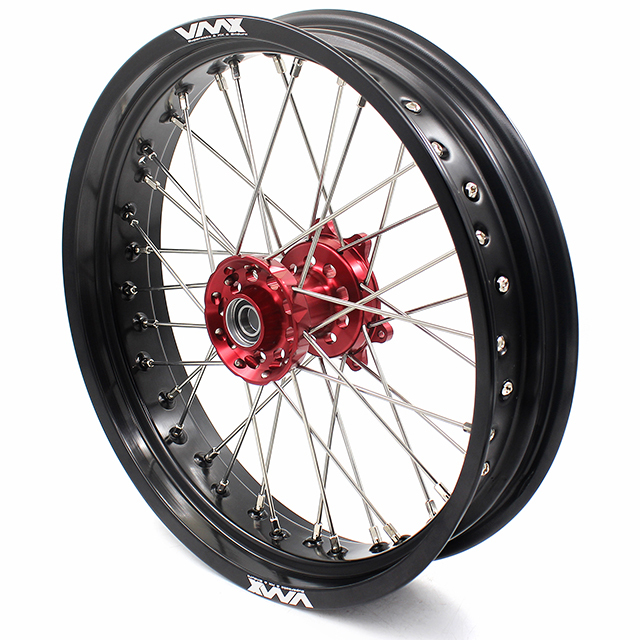 VMX 3.5/5.0 Motorcycle Supermoto Wheels Set Fit HONDA CRF250R CRF450R 2004-2013 Red