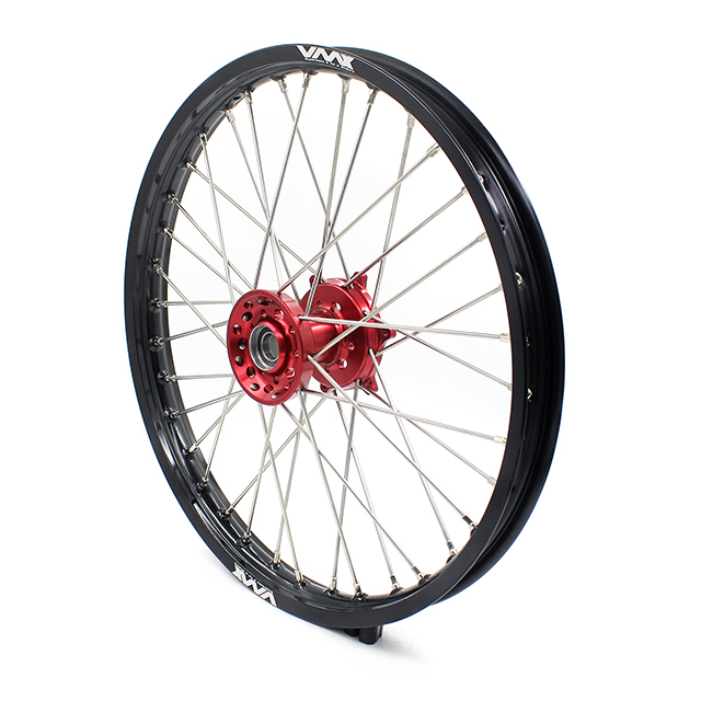VMX 21/18 Enduro Wheels Fit GAS GAS Enduro Bike 2018-2020 Fit Rieju 2021-2022 Red Hub Black Rim